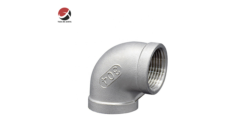 不鏽鋼(gāng)鑄造90°内螺(luo)紋等徑彎(wan)頭